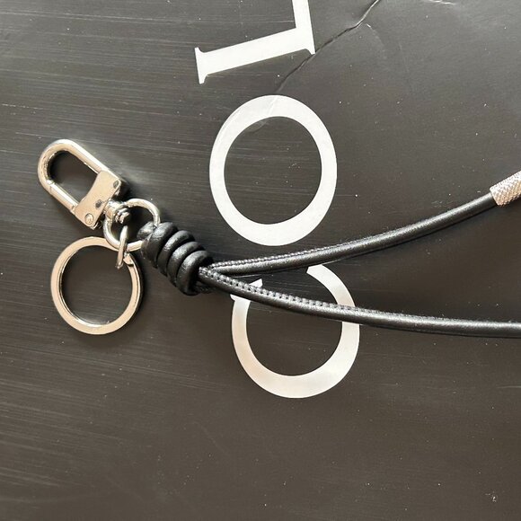 COPY - New. Snap Bag Charm. Leather. BLACK & SILVER HEART KeyChain. - Picture 6 of 16